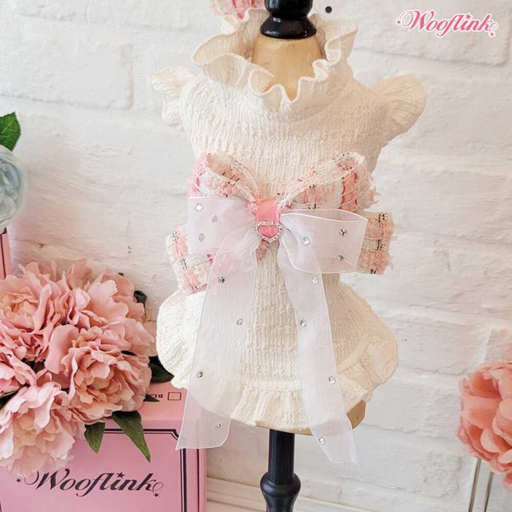 Spring Moments Mini Dress by Wooflink - CREAM SIZE 4